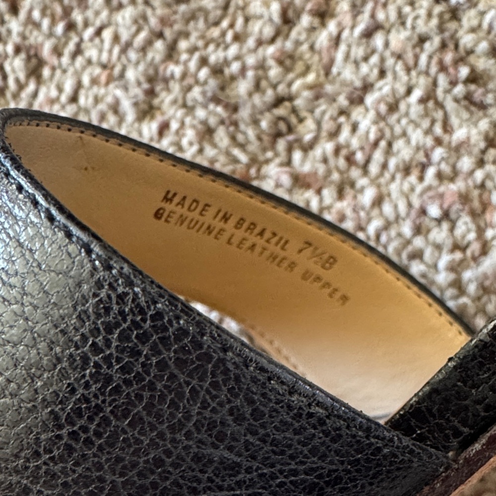 Talbots Black Open-Toe Heels - Picture 7 of 11